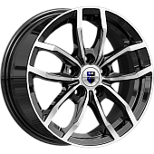 R15 6,5*15 5*114,3 +46 67,1 КиК Фрост КС1048 алмаз черный Автомобильный диск