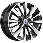 R16 6,5*16 4*100 +50 60,1 КиК Эрман КС997 Алмаз черный Автомобильный диск